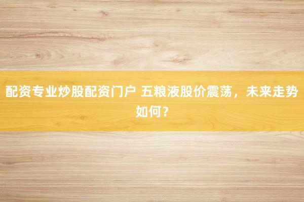 配资专业炒股配资门户 五粮液股价震荡，未来走势如何？