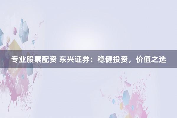 专业股票配资 东兴证券：稳健投资，价值之选