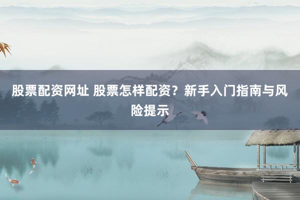 股票配资网址 股票怎样配资？新手入门指南与风险提示